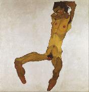 Seated Male Nude (mk12), Egon Schiele